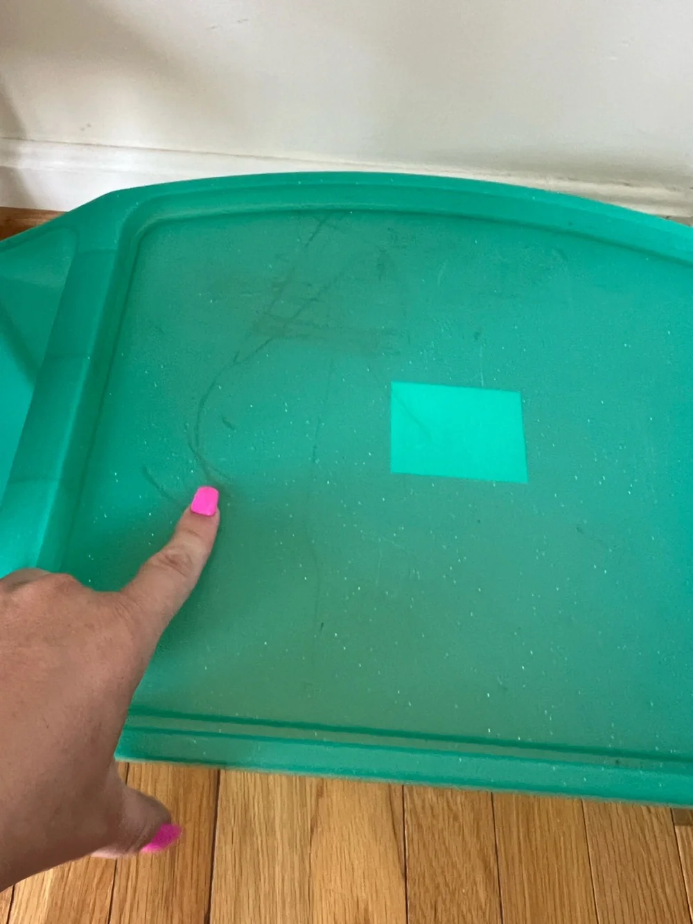 Kids Portable lap desk Activity Tray - Teal glitter